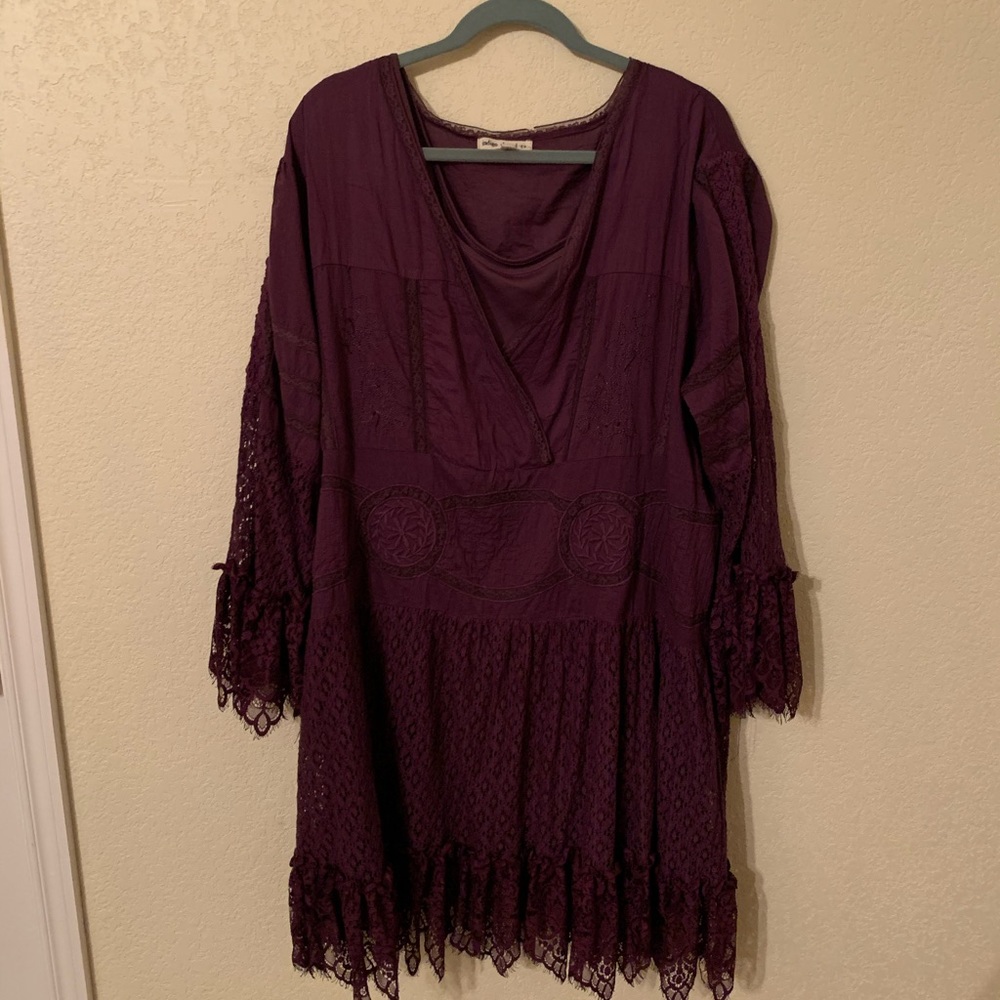 Bohemian Style Plum Dress